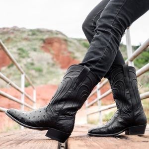 Tecovas Jessie full quill Ostrich western Boots